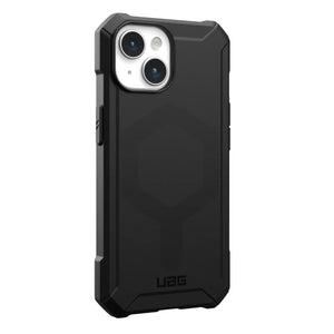 UAG Essential Armor Rugged Phone Case for iPhone 15, Black with MagSafe (Armour)