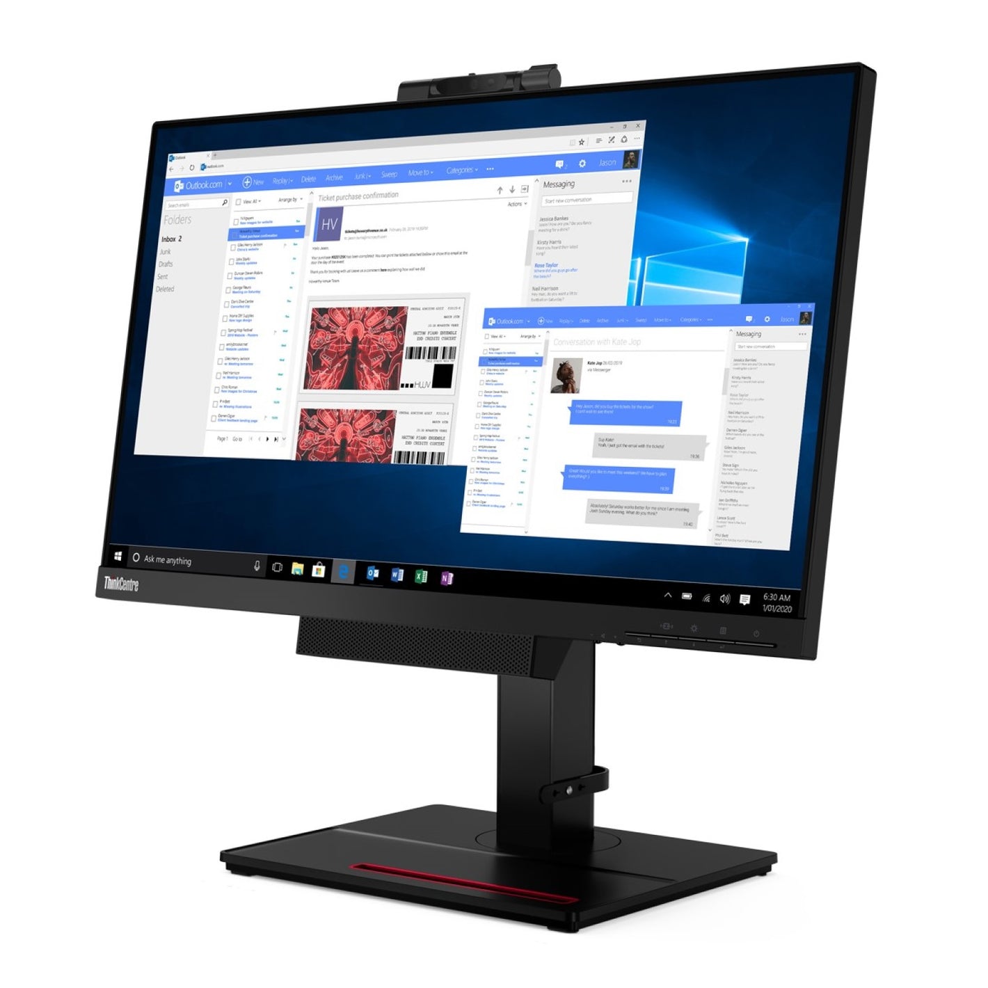 Lenovo ThinkCentre Tiny-in-One 22 Gen 4 22" (21.5") Full HD IPS Monitor TIO22 G4