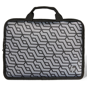 HP 11-inch Tablet Sleeve Carry Case Grey Geometric Pattern with Handles 471D2AA