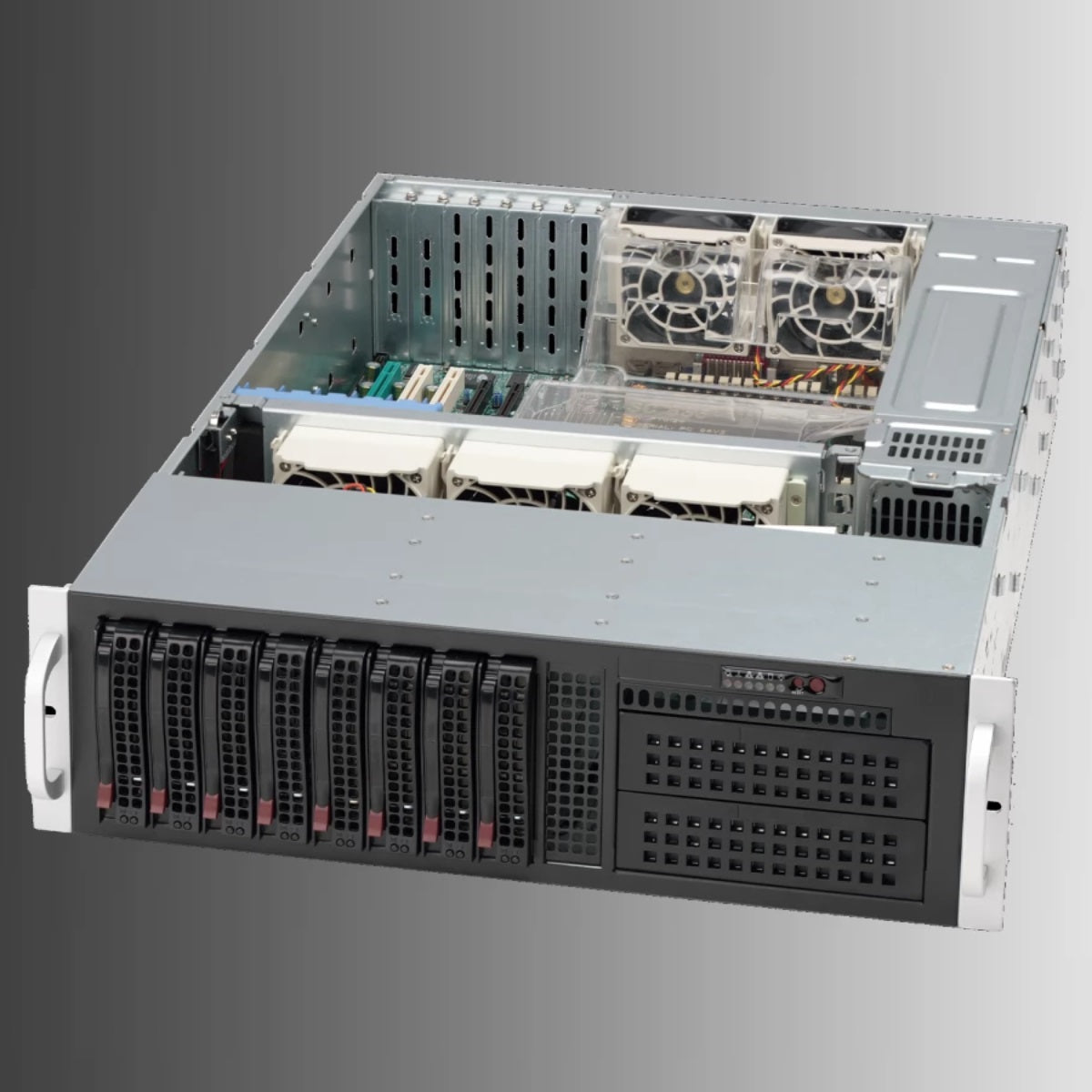 Supermicro 3U Rack Super Server Core i7-12700E, 16GB, 240GB, 2x PSU, 835TQC-R802B