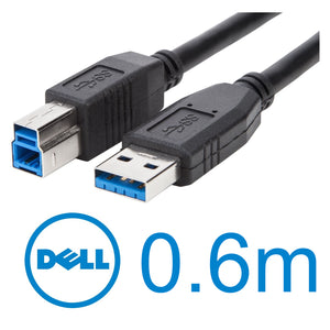 Dell Short 60cm 0.6m 2ft USB 3.0 Type A to B Cable CBL-USB-ATB / CTKVX