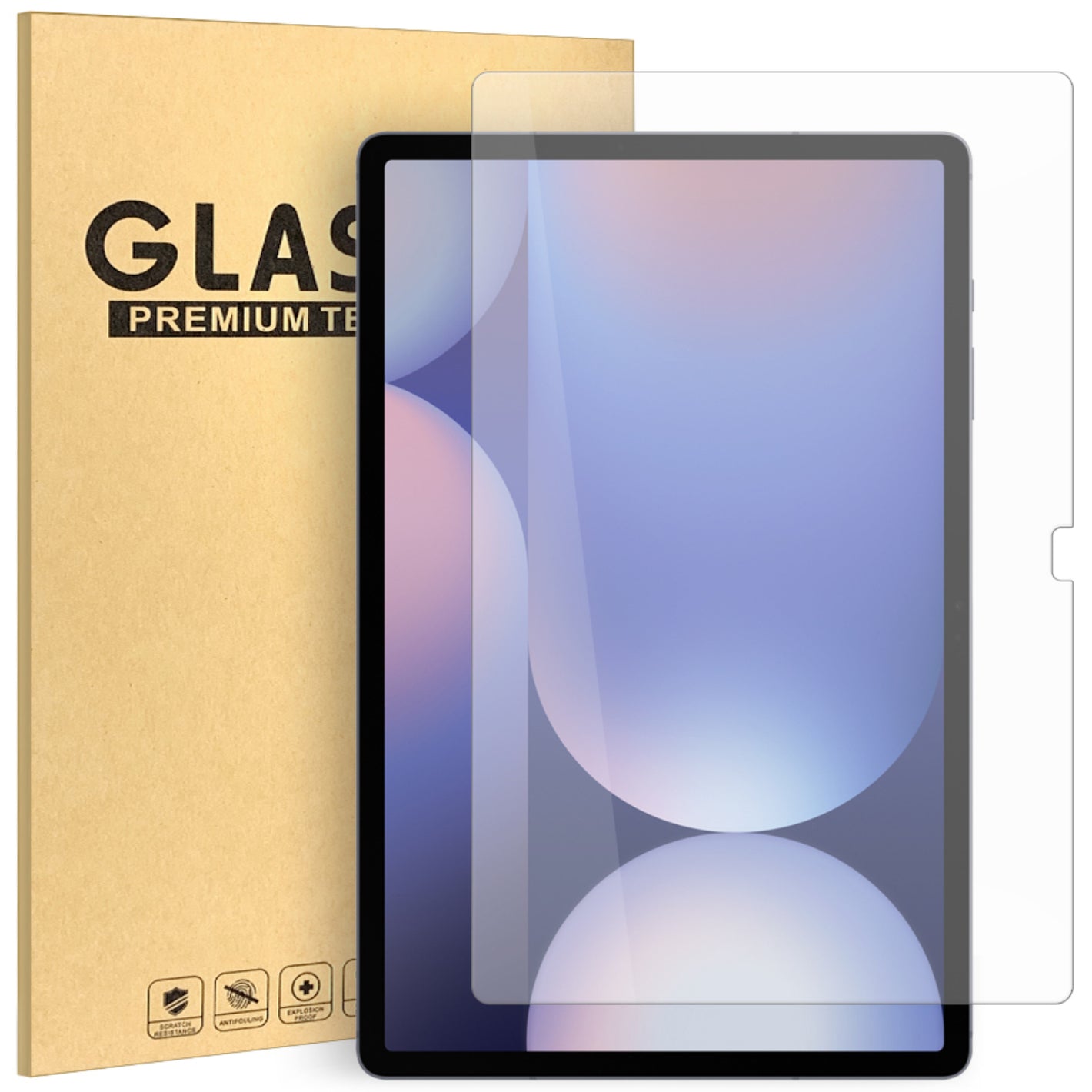 Tempered Glass Screen Protector for 12.4" Samsung Galaxy Tab S7 FE, S7+, S8+, S9+, S9 FE+, S10+