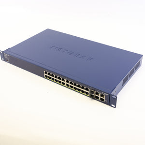 Netgear ProSafe FS728TP v2 24+4 Port Ethernet Smart Switch with PoE & Rack Brackets