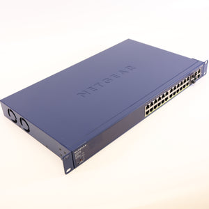 Netgear ProSafe FS728TP v2 24+4 Port Ethernet Smart Switch with PoE & Rack Brackets