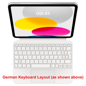 Apple Magic Keyboard Folio for iPad (10th gen) White **German Layout** MQDP3D/A