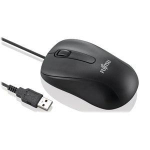 Fujitsu M520 Black Wired USB Ambidextrous 3-Button Optical Mouse S26381-K467-L100