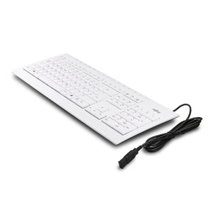 Fujitsu KB521 GB Marble Grey / Off-White USB Keyboard, UK Layout, Multimedia Keys