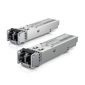 Ubiquiti UACC-OM-MM-1G-D-2 Gigabit Multimode Fibre SFP Transceiver Module 2-Pack